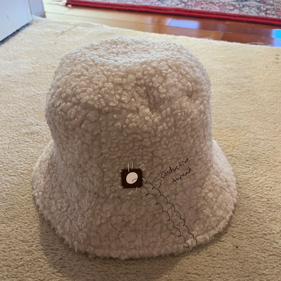 Incorporating a light in a hat enhances safety