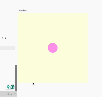 A sine wave that moves as the mouse moves from left to right. The circle also changes with the sound as well. I want to incorporate something like this for my final design.